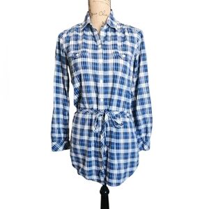 Levi's Blue Plaid Shirt